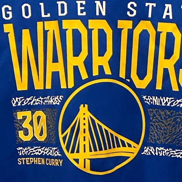 NBA Blue and Gold Holden State Warriors Jersey L - Picture 4 of 6